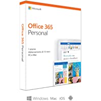 Los mejores  - Microsoft Office 365 Personal 1 licencia(s) 1 año(s) Italiano - Suites de programas (1 licencia(s)- 1 año(s)- Italiano